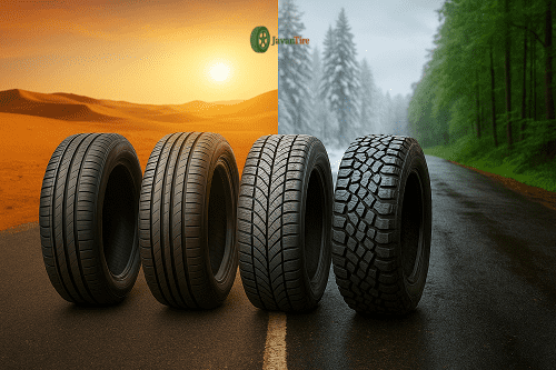 آب و هوای متفاوت در تعویض لاستیک